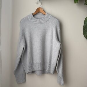 Ann Taylor Soft Silver Loose Turtleneck